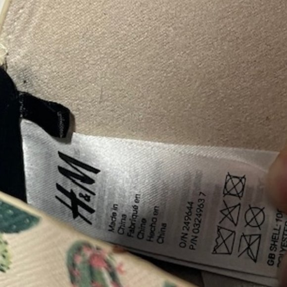 H&M Southwest Cactus Print Soft Faux Leather Eyeglasses Sunglasses Case Medium - Picture 7 of 7